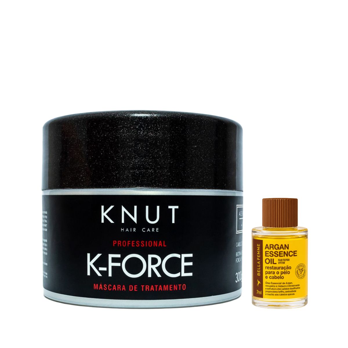 KIT KNUT MÁSCARA K-FORCE KNUT 300G COM ÓLEO 7ML