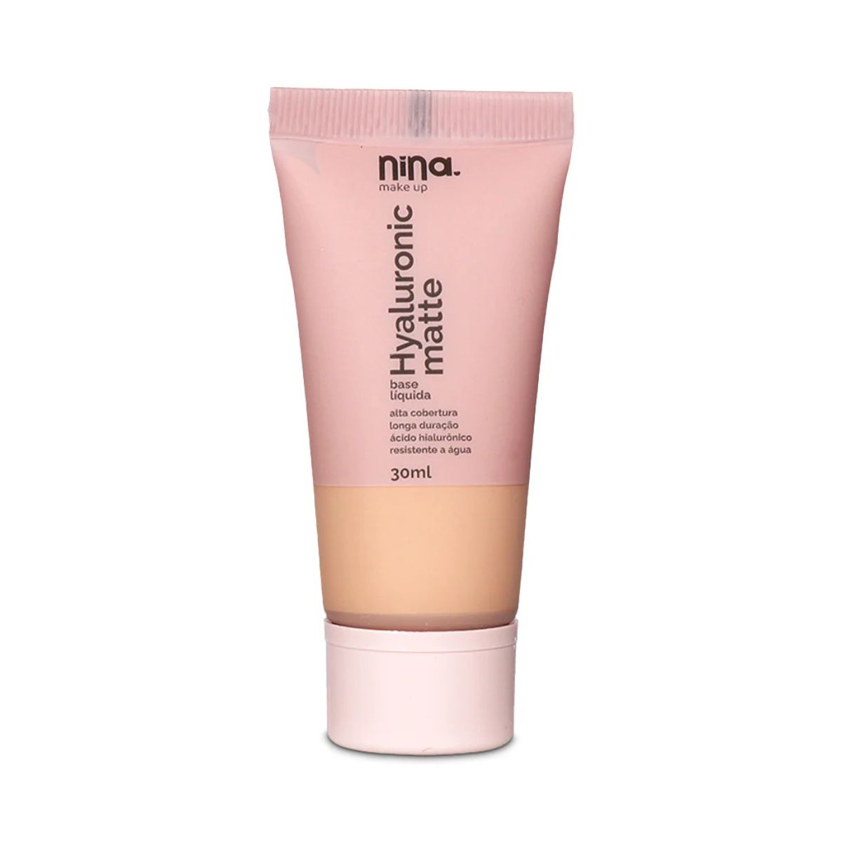 BASE LÍQUIDA HYALURONIC MATTE COR 1 NINA MAKEUP