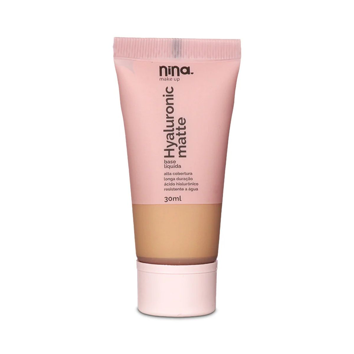 BASE LÍQUIDA HYALURONIC MATTE COR 2 NINA MAKEUP