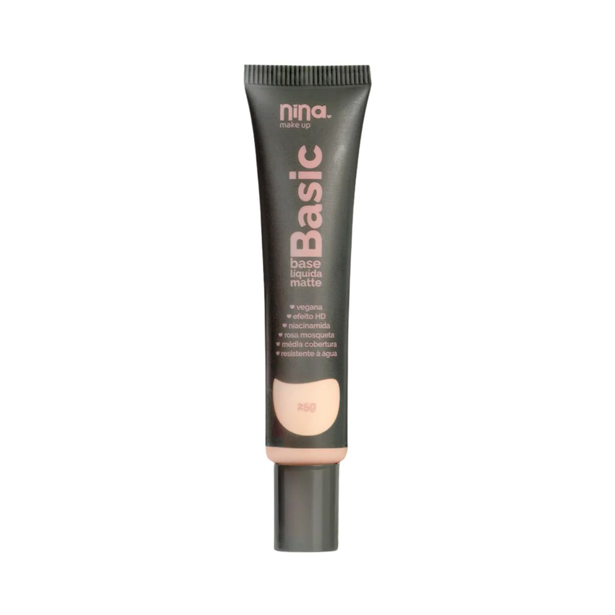 BASE LÍQUIDA MATTE BASIC COR 1 NINA MAKEUP