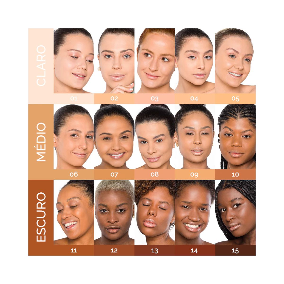 BASE LÍQUIDA MATTE BASIC COR 1 NINA MAKEUP