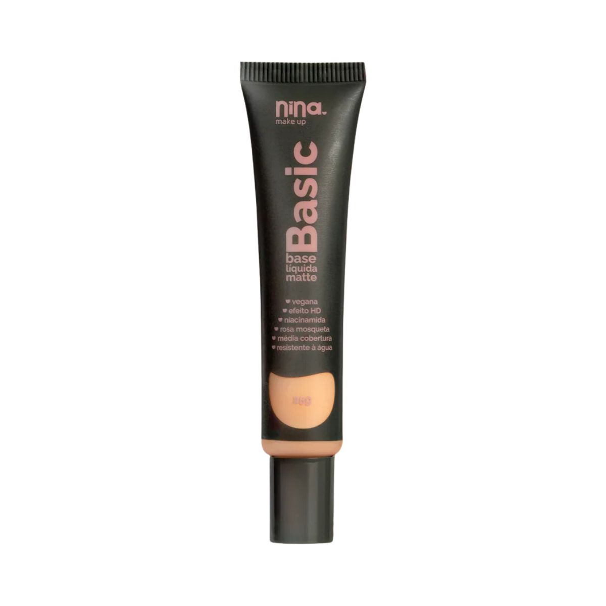 BASE LÍQUIDA MATTE BASIC COR 4 NINA MAKEUP
