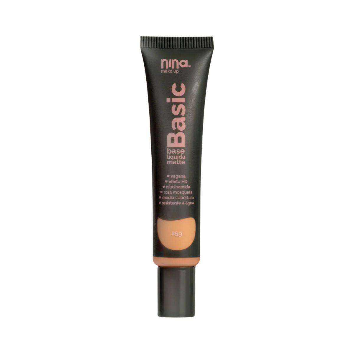 BASE LÍQUIDA MATTE BASIC COR 6 NINA MAKEUP