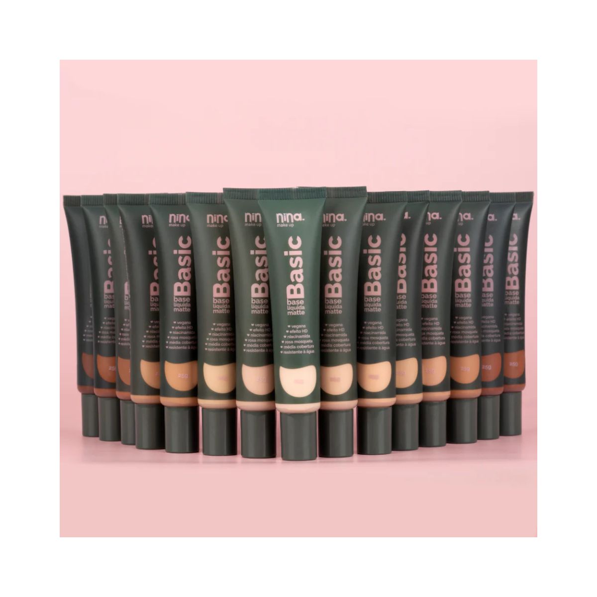 BASE LÍQUIDA MATTE BASIC COR 6 NINA MAKEUP