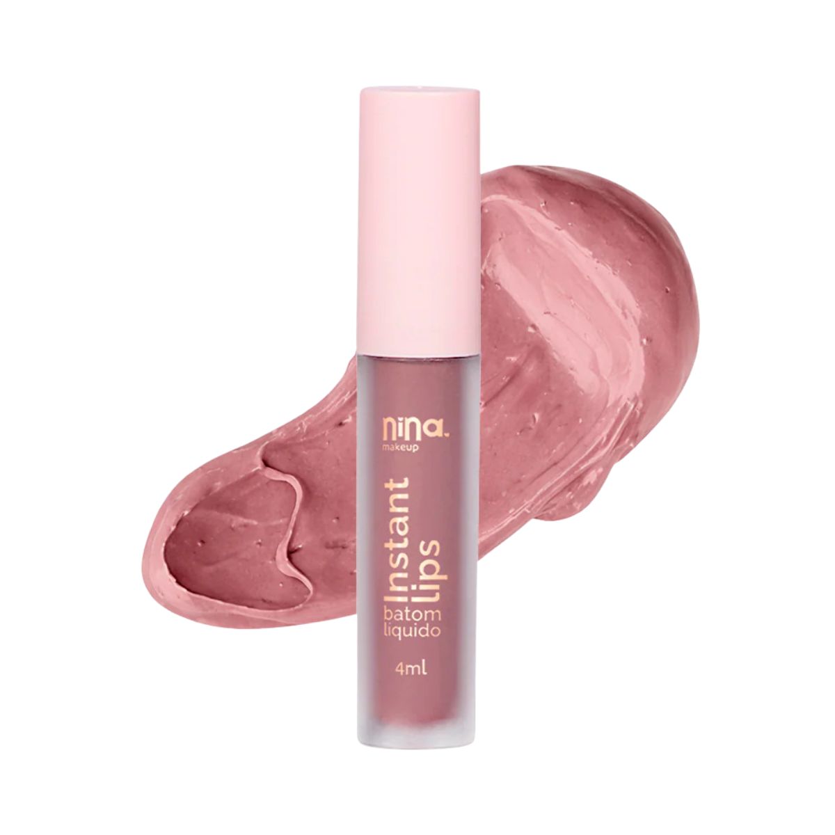 BATOM LÍQUIDO MATTE INSTANT LIPS BRIDE NINA MAKEUP