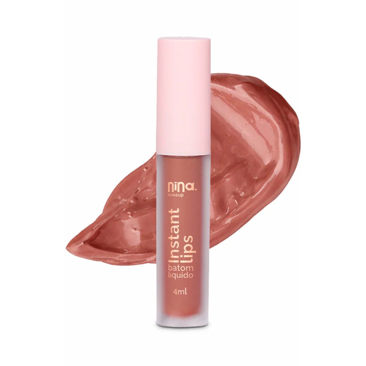 BATOM LÍQUIDO MATTE INSTANT LIPS ESSÊNCIA NINA MAKEUP