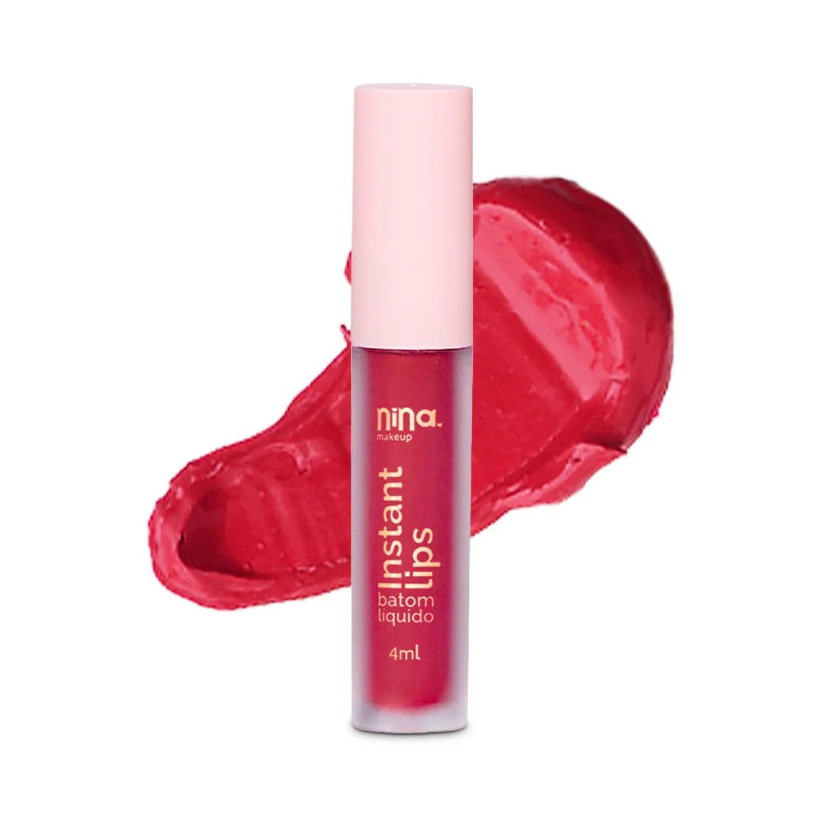 BATOM LÍQUIDO MATTE INSTANT LIPS INFINITO NINA MAKEUP