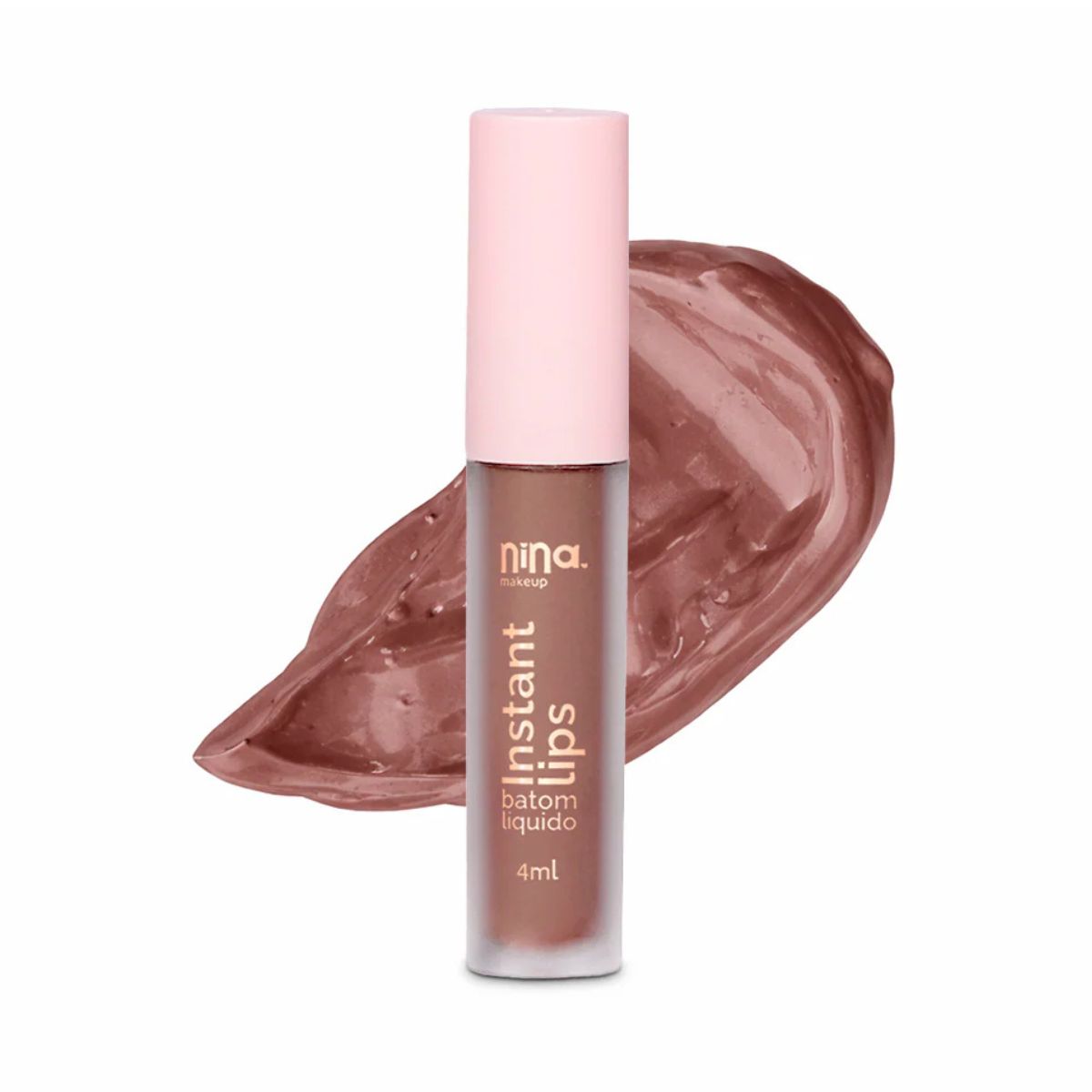 BATOM LÍQUIDO MATTE INSTANT LIPS PRINCÍPIO NINA MAKEUP