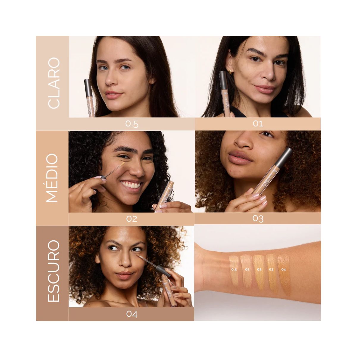 CORRETIVO LÍQUIDO HYALURONIC MATTE COR 3 NINA MAKEUP