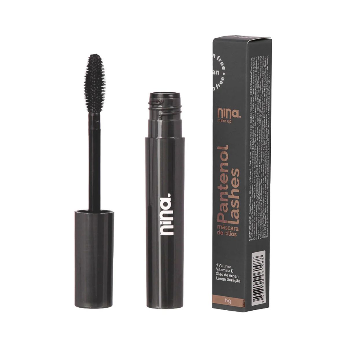 MÁSCARA DE CÍLIOS PANTENOL LASHES VOLUME NINA MAKEUP