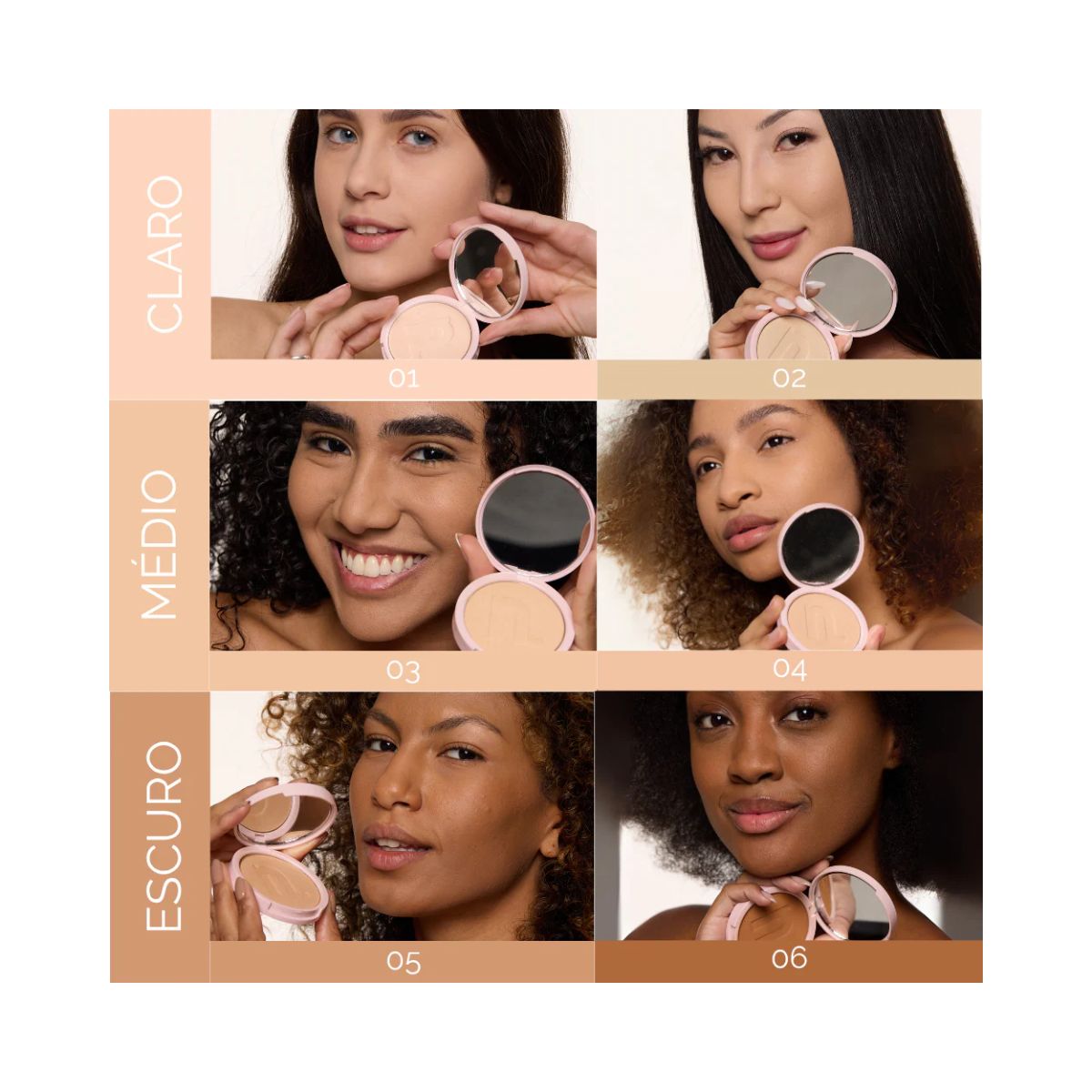 PÓ COMPACTO INSTANT MATTE COR 4 NINA MAKEUP