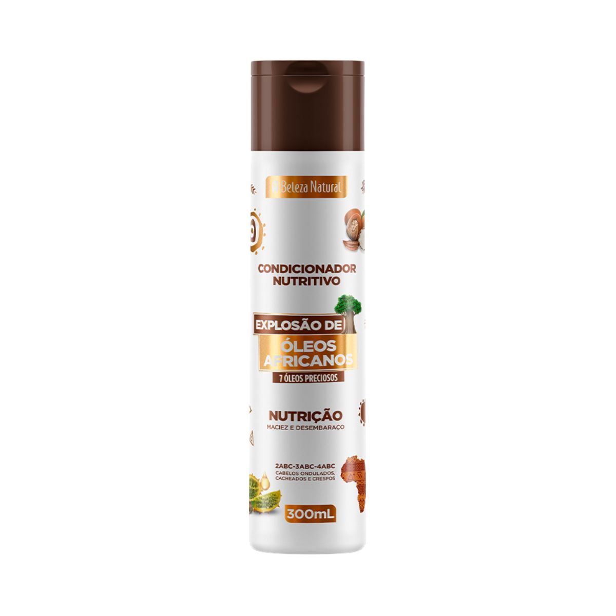 CONDICIONADOR EXPLOSÃO DE ÓLEOS AFRICANOS BELEZA NATURAL 300ML