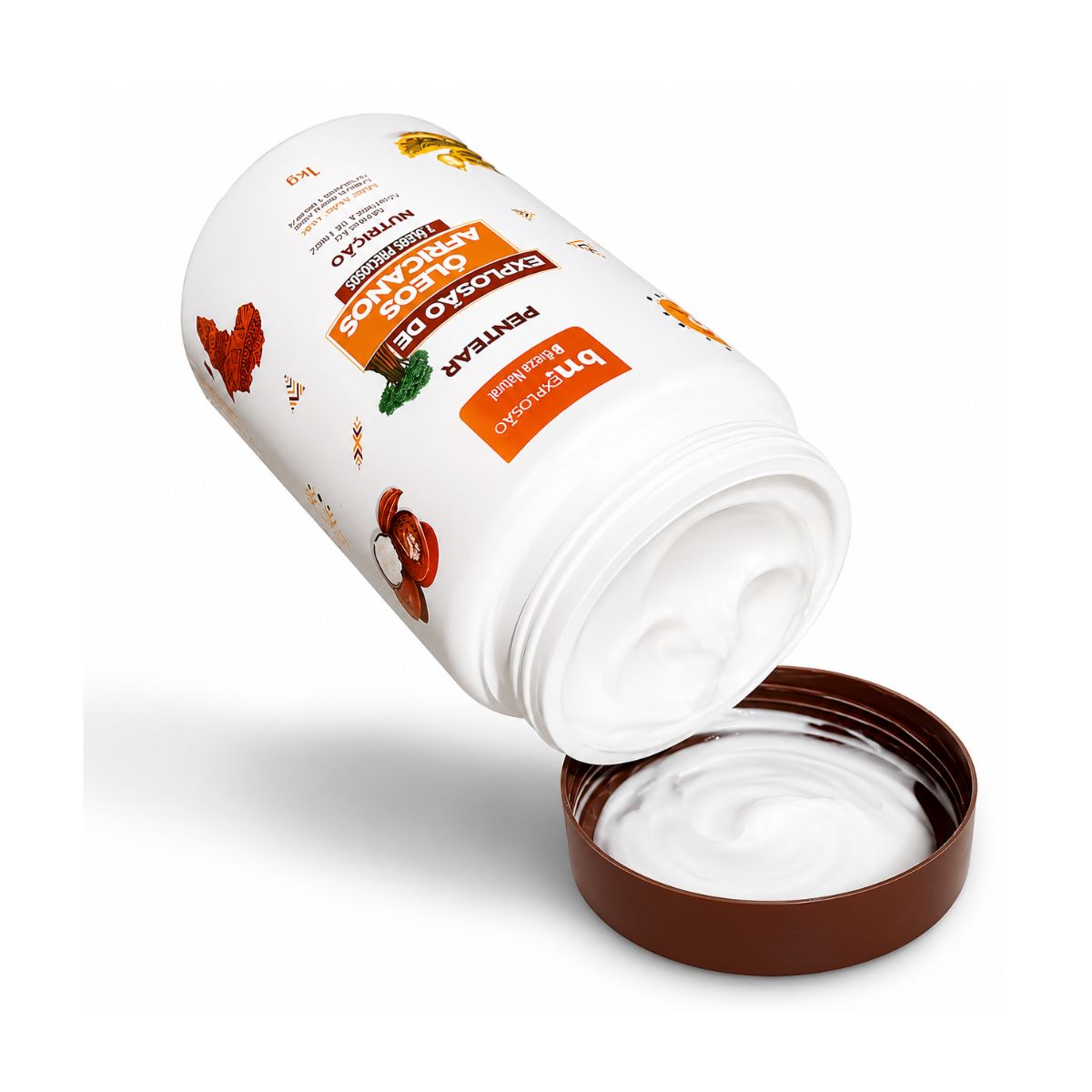 CREME DE PENTEAR EXPLOSÃO DE ÓLEOS AFRICANOS BELEZA NATURAL 1KG