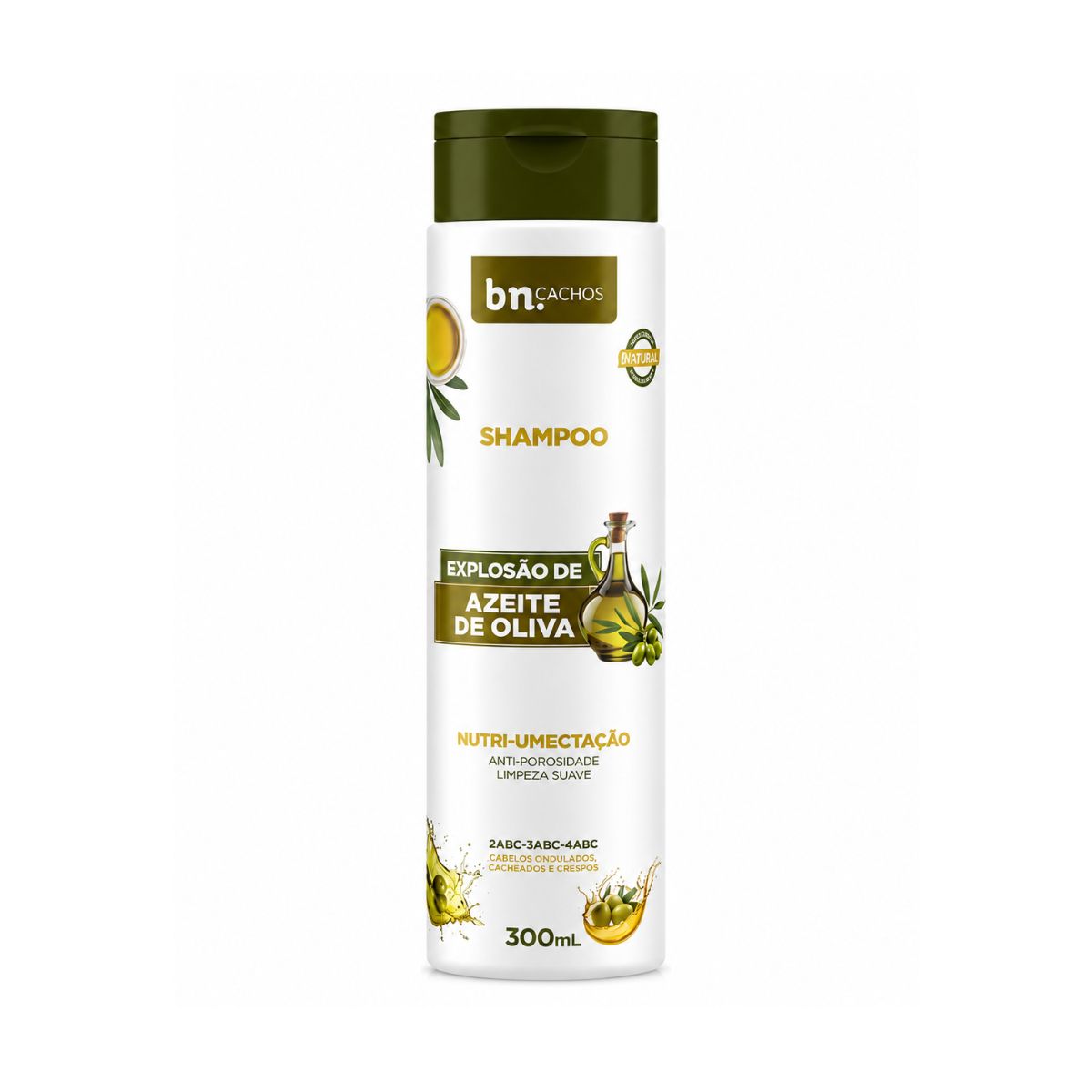 SHAMPOO EXPLOSÃO DE AZEITE DE OLIVA BELEZA NATURAL 300ML