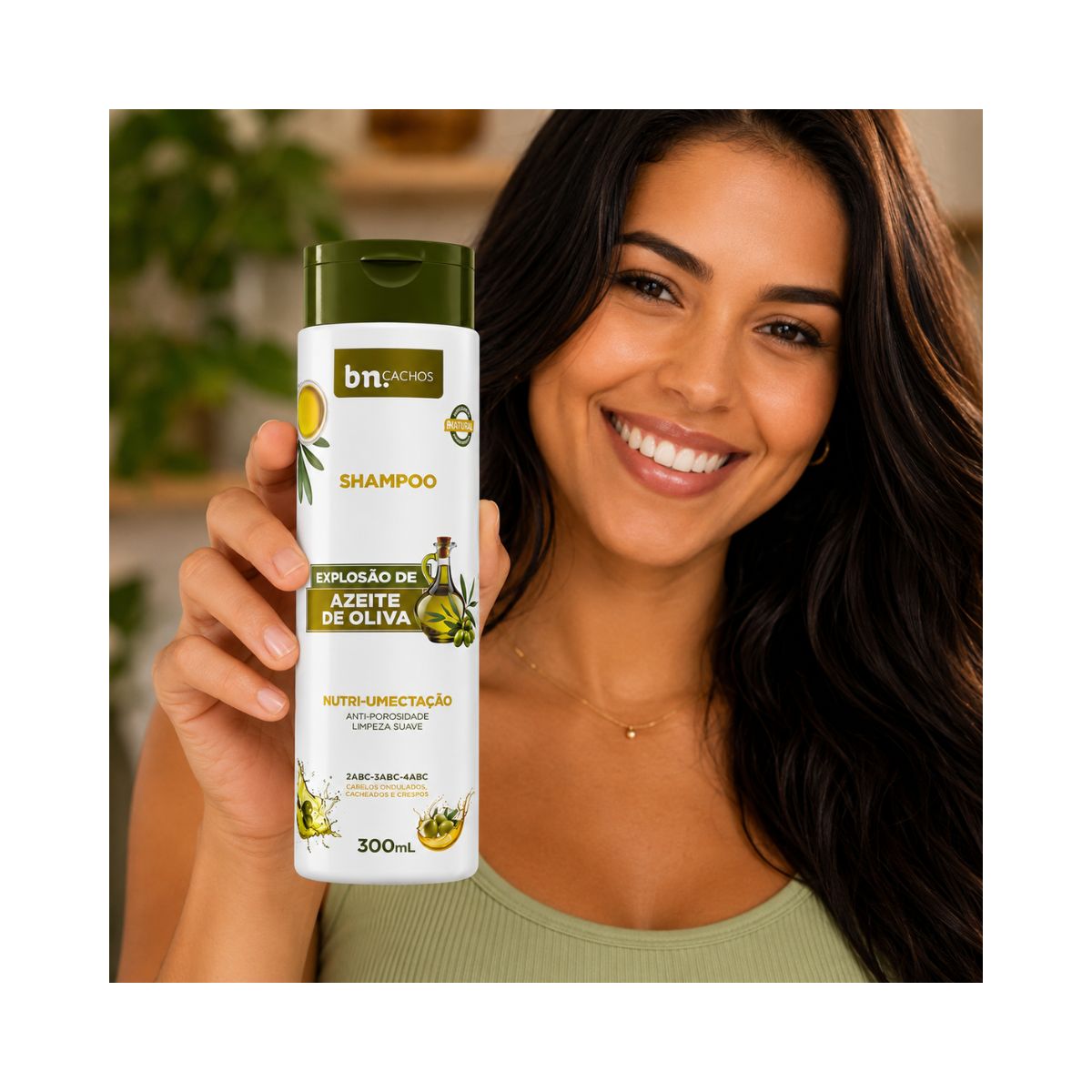 SHAMPOO EXPLOSÃO DE AZEITE DE OLIVA BELEZA NATURAL 300ML