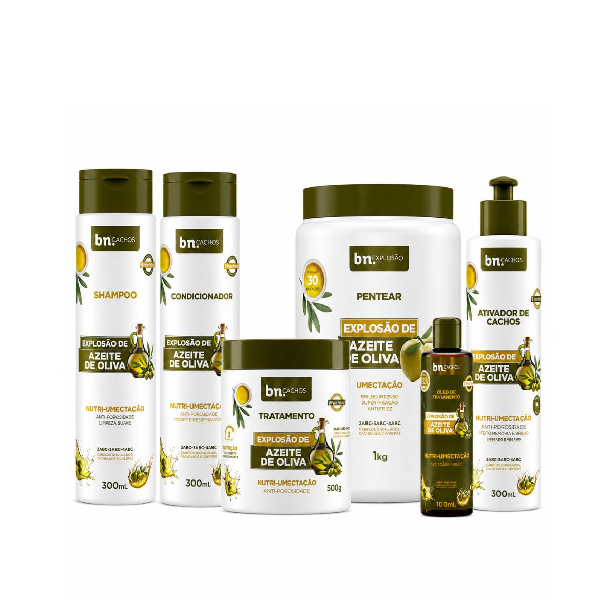 SHAMPOO EXPLOSÃO DE AZEITE DE OLIVA BELEZA NATURAL 300ML