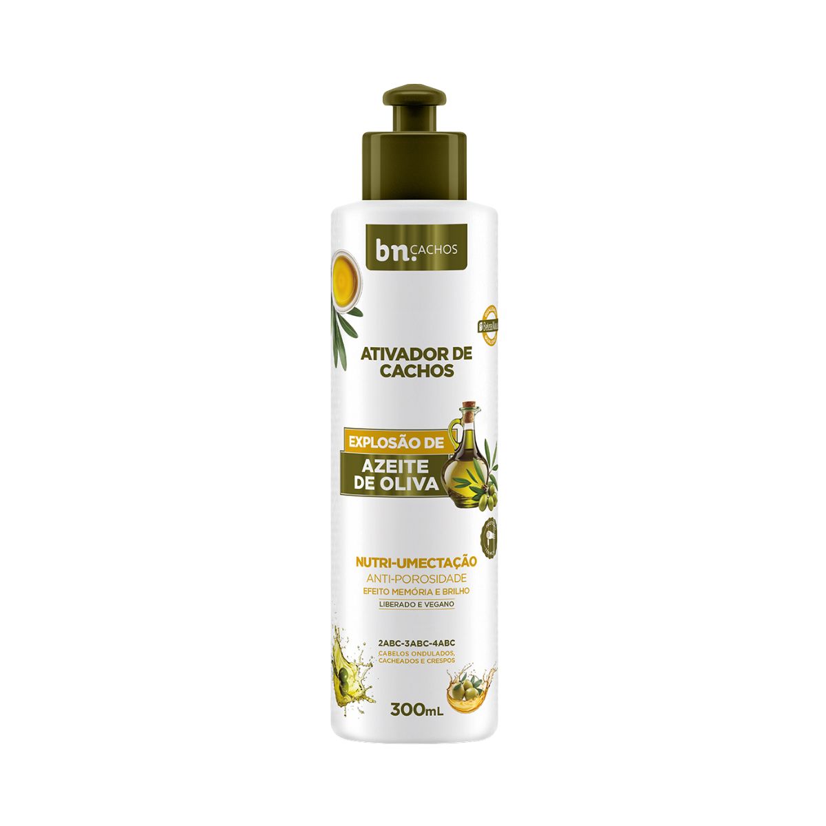 ATIVADOR EXPLOSÃO DE AZEITE DE OLIVA BELEZA NATURAL 300ML