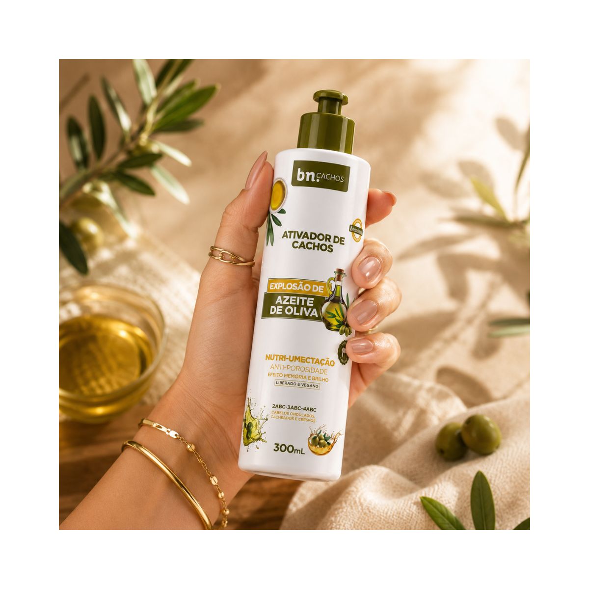 ATIVADOR EXPLOSÃO DE AZEITE DE OLIVA BELEZA NATURAL 300ML