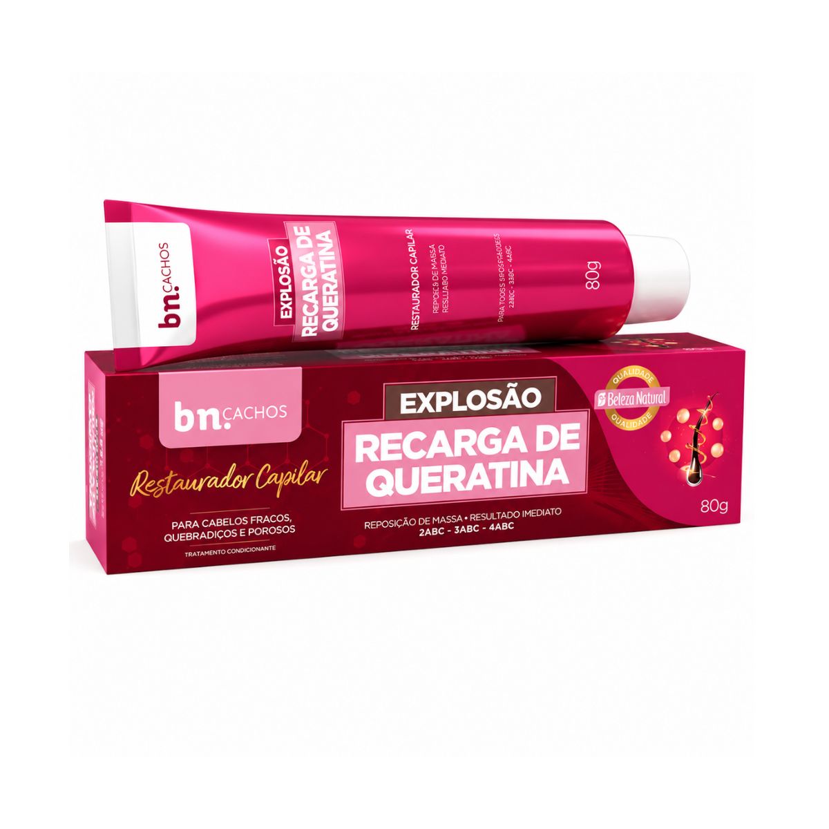 RECARGA DE QUERATINA BELEZA NATURAL 80G