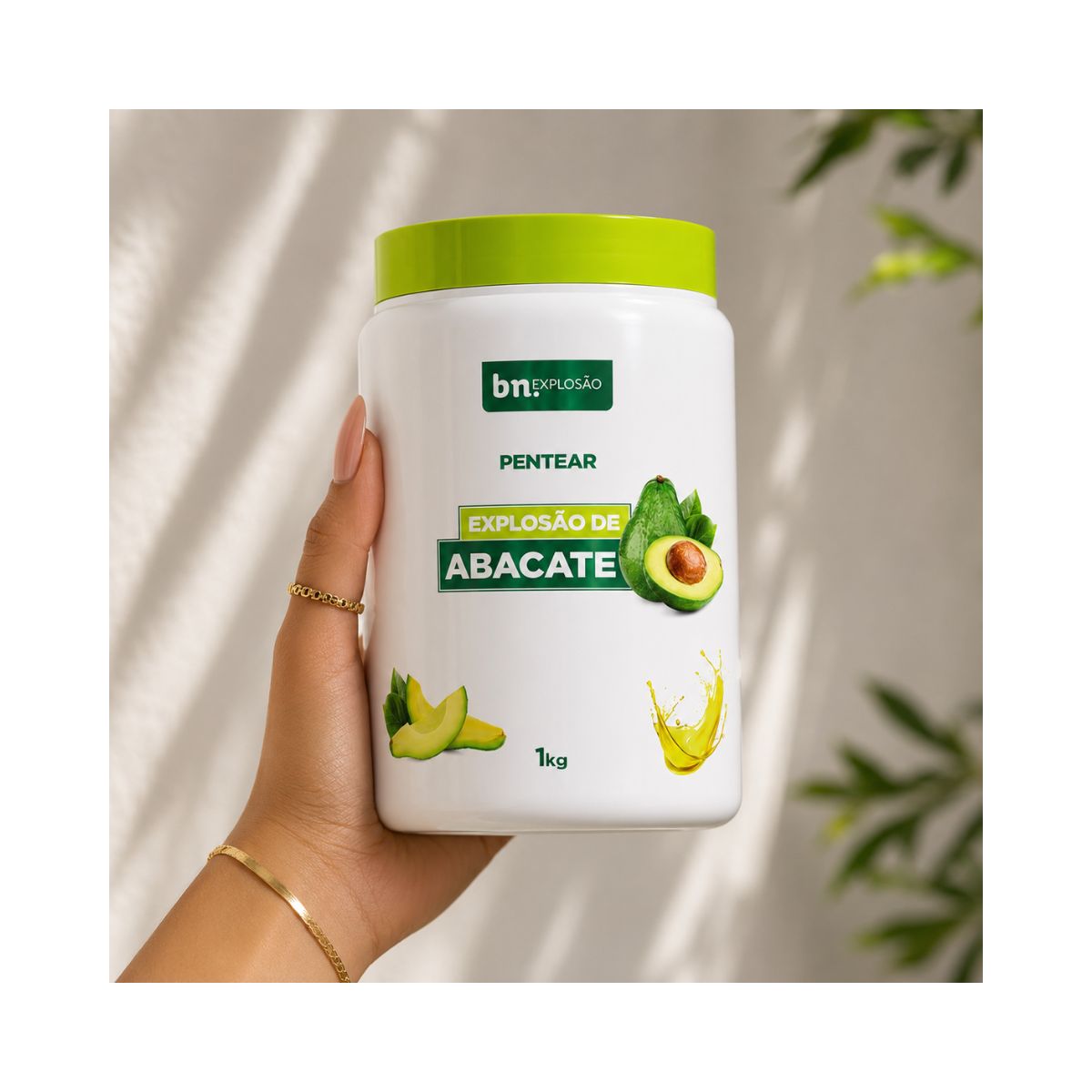 CREME DE PENTEAR EXPLOSÃO DE ABACATE BELEZA NATURAL 1KG
