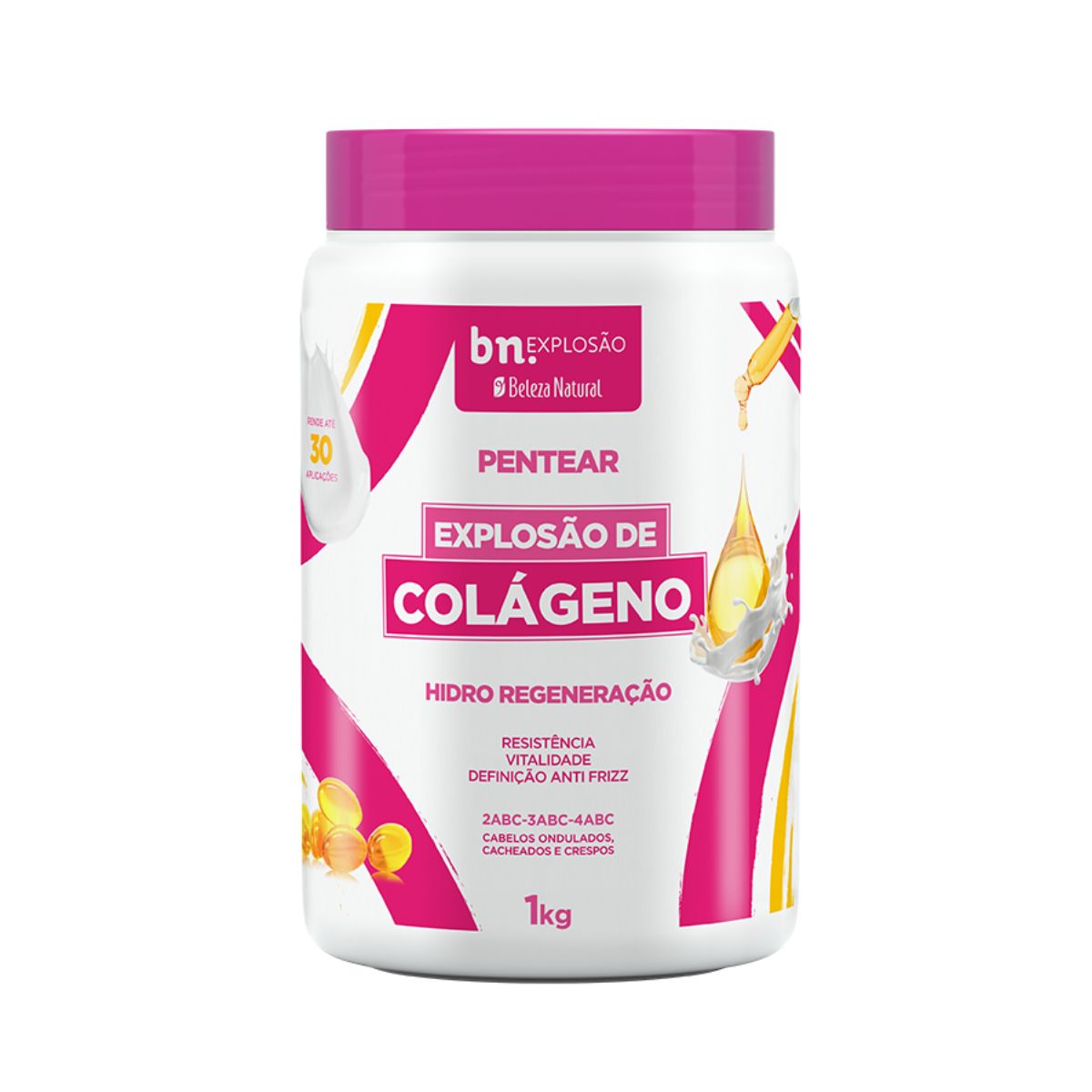 CREME DE PENTEAR EXPLOSÃO DE COLÁGENO BELEZA NATURAL 1KG