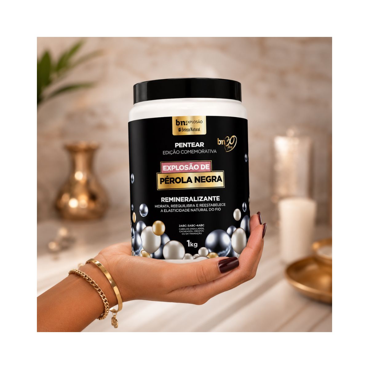 CREME DE PENTEAR EXPLOSÃO DE PÉROLA BELEZA NATURAL 1KG
