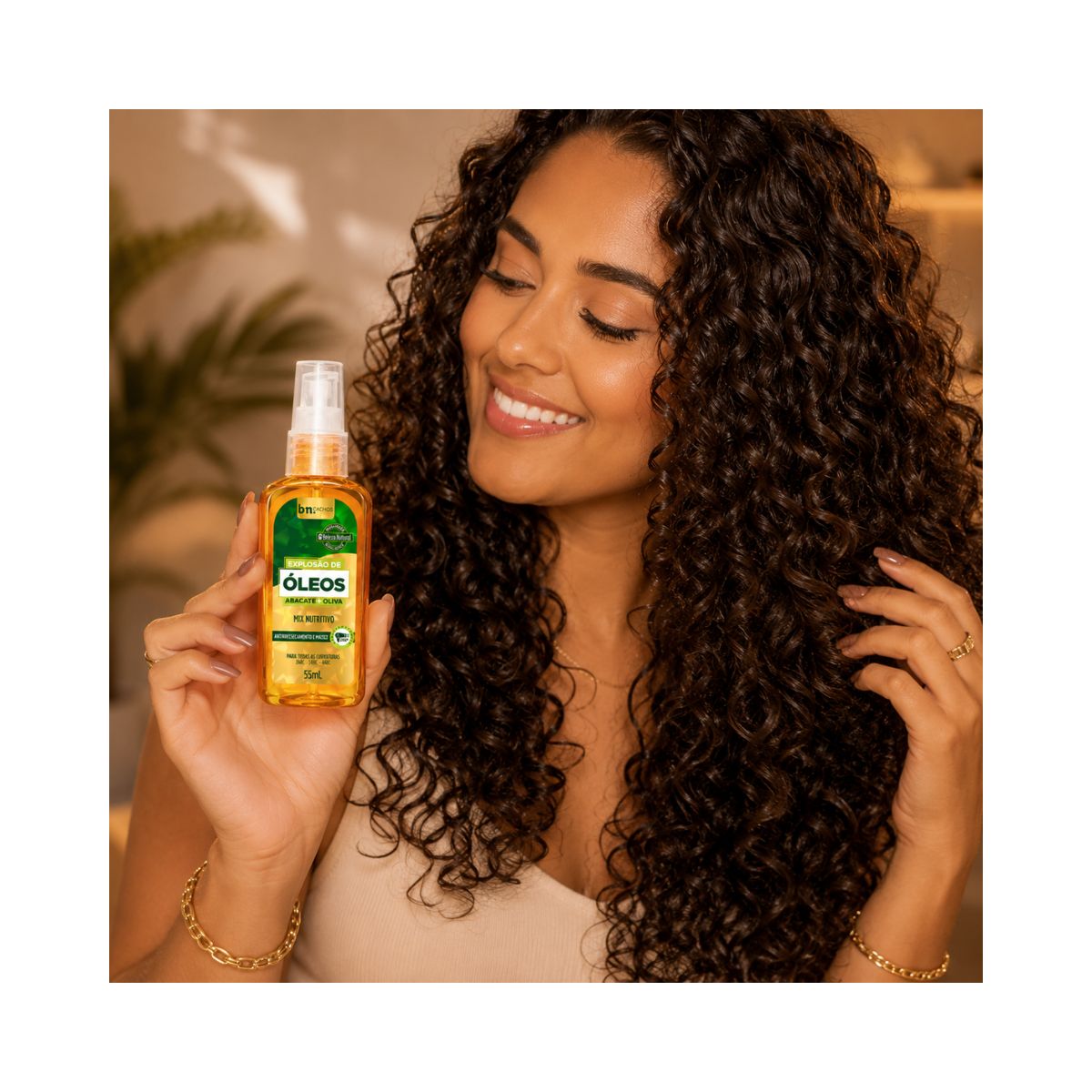 EXPLOSÃO ÓLEOS ABACATE E OLIVA BELEZA NATURAL 55ML