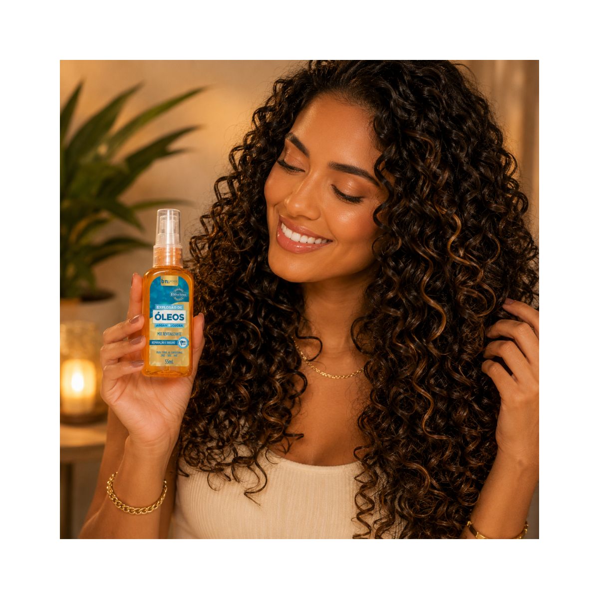 EXPLOSÃO ÓLEOS JOJOBA E ARGAN BELEZA NATURAL 55ML