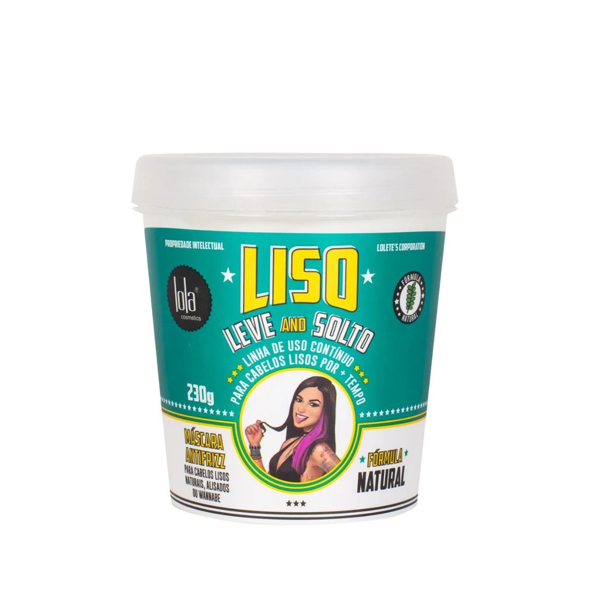 KIT MÁSCARA  LISO LEVE AND SOLTO LOLA COSMETICS 230G COM 2 AMPOLAS NATUHAIR