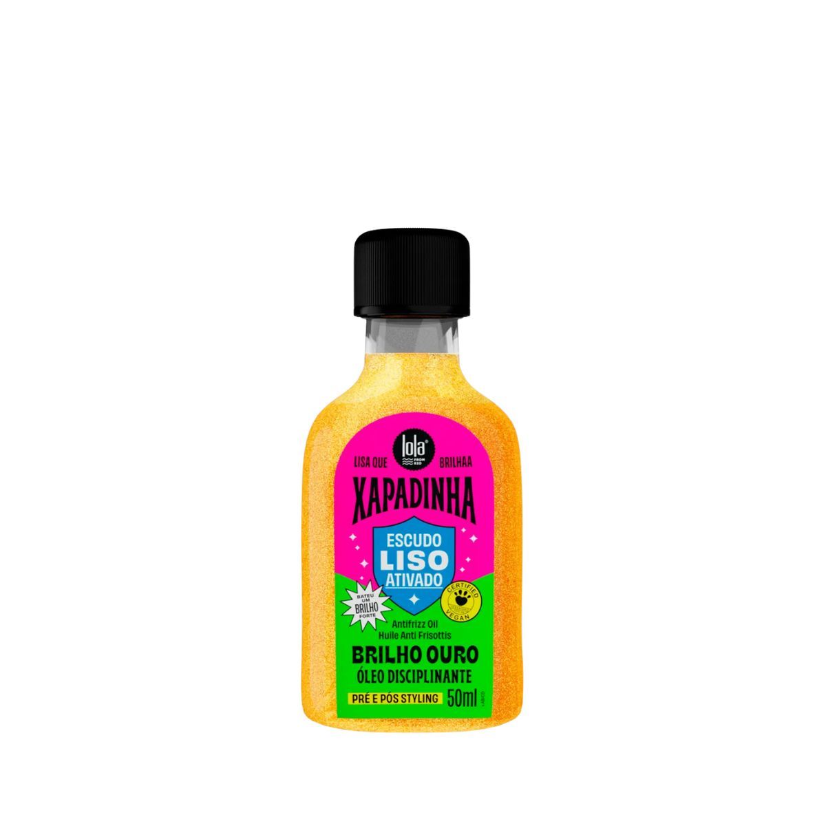 KIT ÓLEO XAPADINHA DISCIPLINANTE LOLA 50ML COM 2 AMPOLAS NATUHAIR