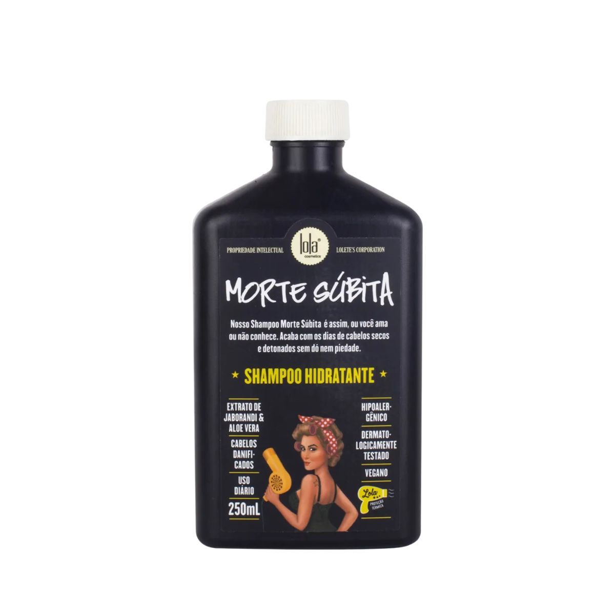 KIT SHAMPOO MORTE SUBITA LOLA 250ML COM 2 AMPOLAS NATUHAIR
