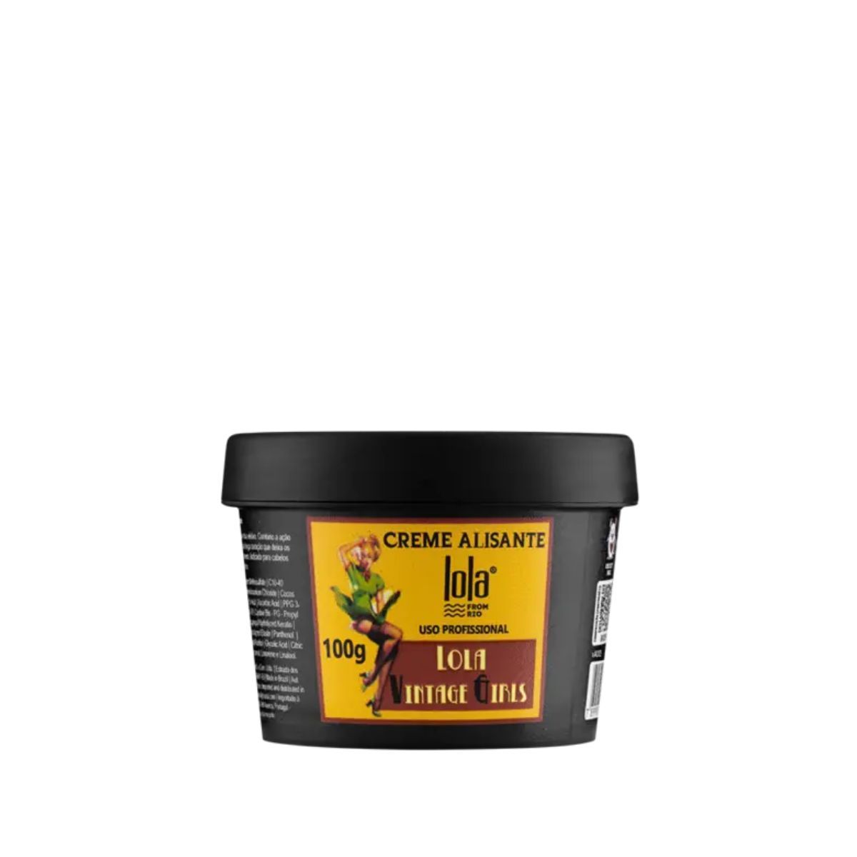 KIT CREME ALISANTE VINTAGE GIRLS LOLA COSMETICS 100G COM 2 AMPOLAS NATUHAIR
