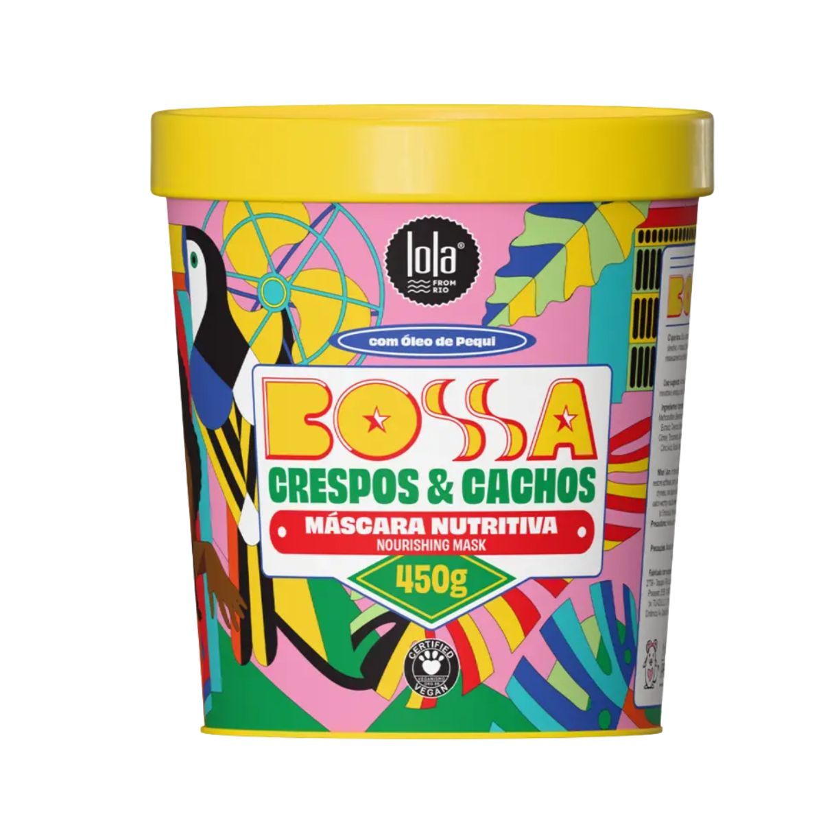KIT MÁSCARA LOLA FROM RIO NUTRITIVA BOSSA CRESPOS & CACHOS 450G COM 2 AMPOLAS NA