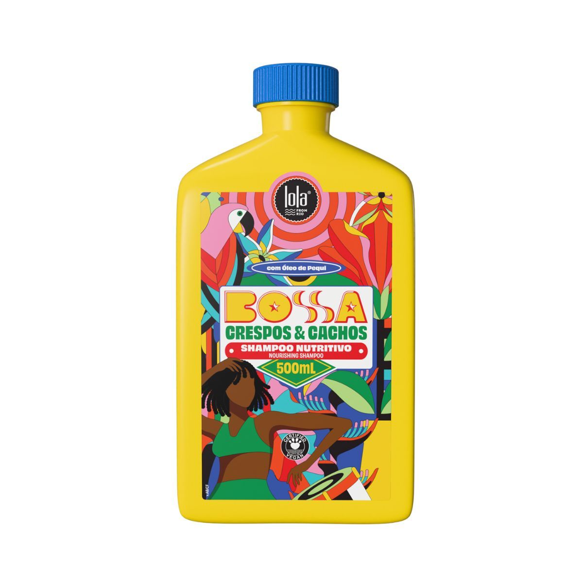 KIT SHAMPOO LOLA FROM RIO NUTRITIVO BOSSA CRESPOS & CACHOS 500ML COM 2 AMPOLAS N