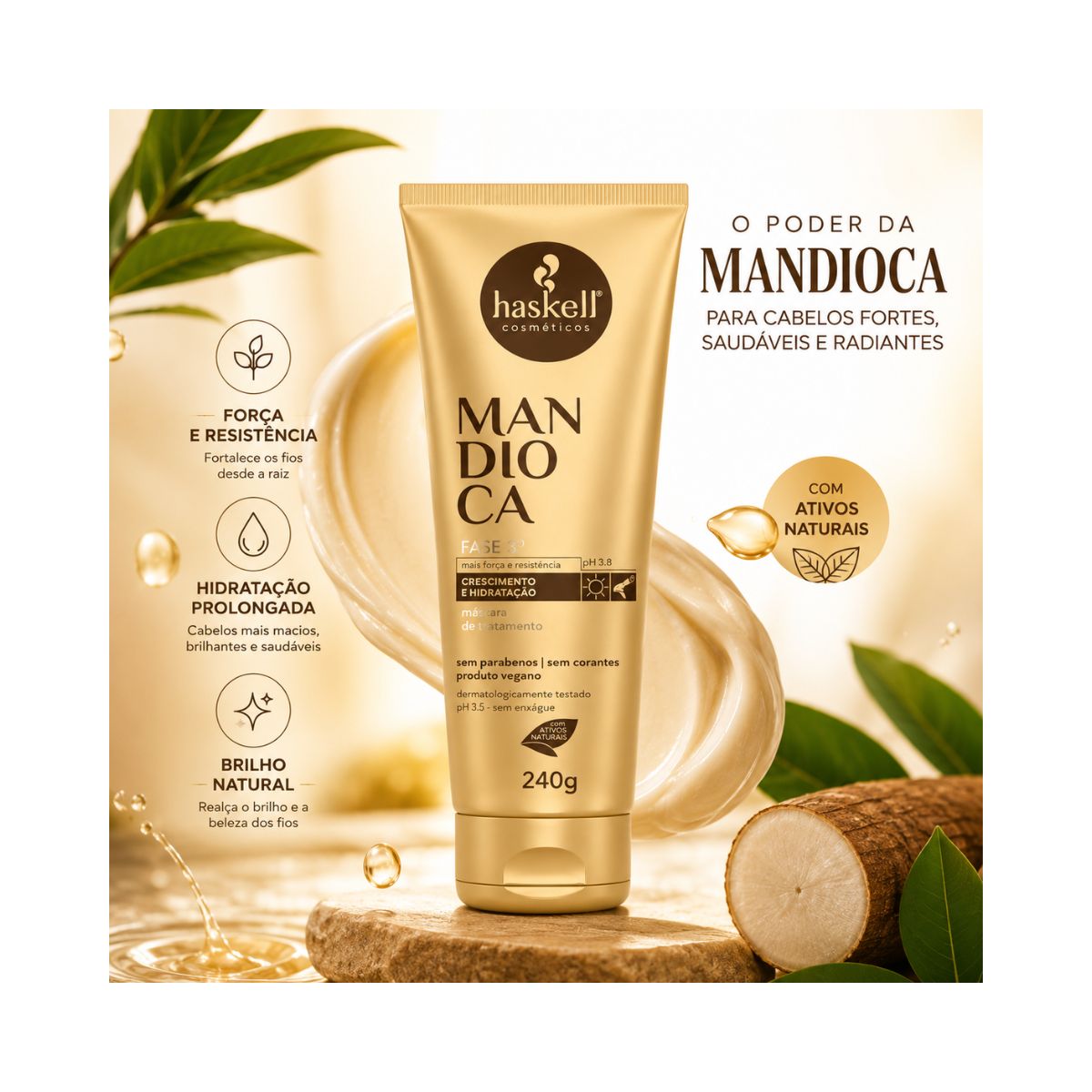 LEAVE IN MANDIOCA HASKELL 240GR