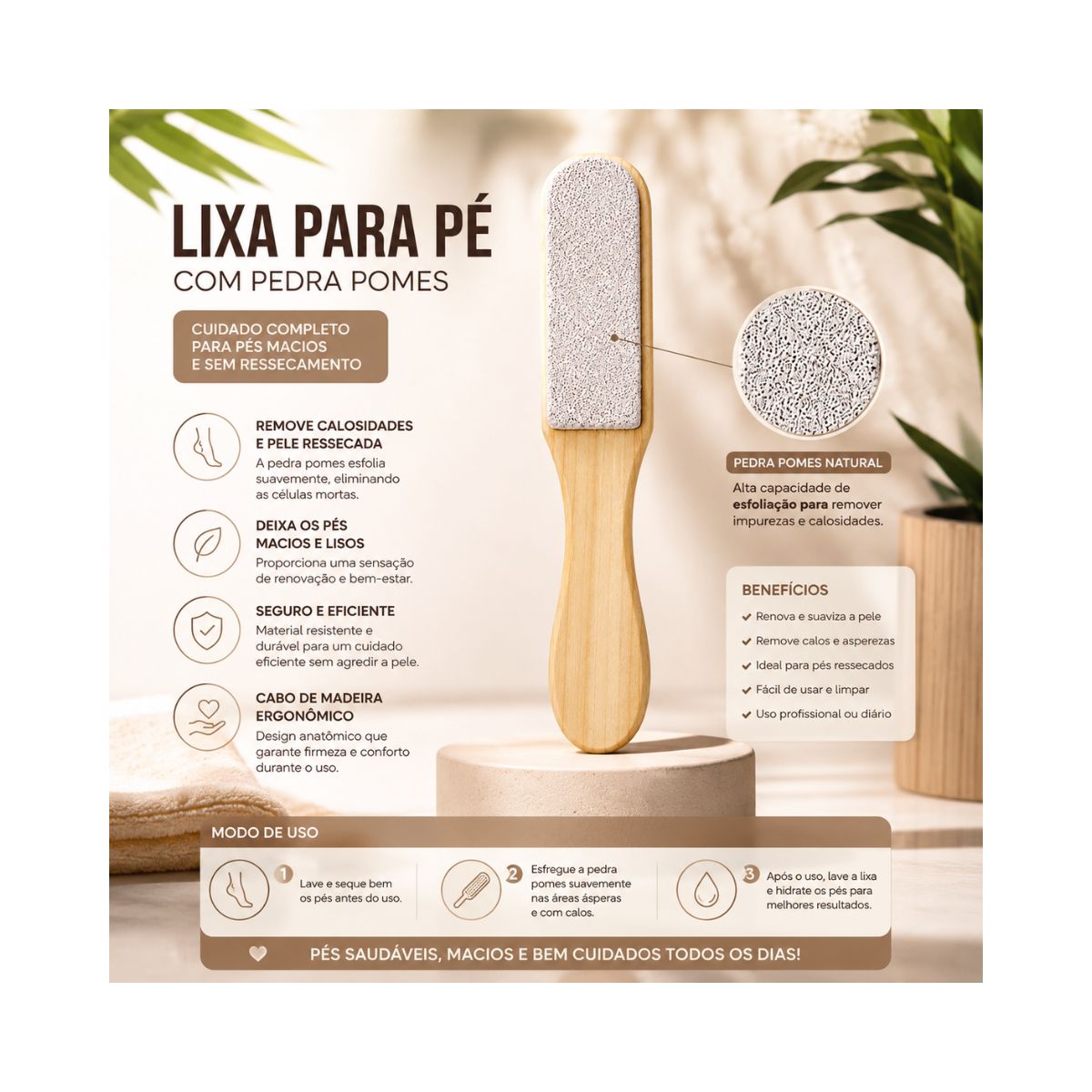LIXA PARA PÉ RASKALO COM PEDRA POMES 1007