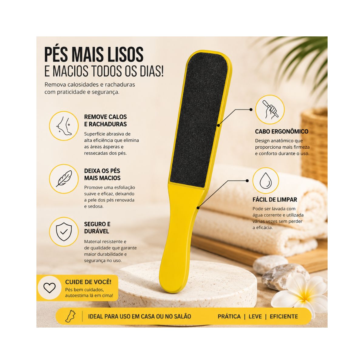 LIXA PARA PÉ RASKALO MASTER COM EVA 1013