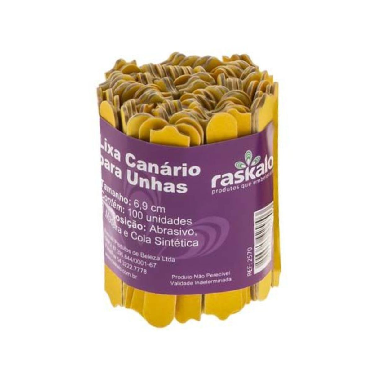 LIXA MINI RASKALO CANARIO COM 100 UNIDADES 2570