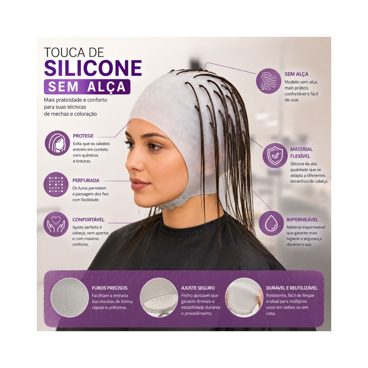 TOUCA RASKALO DE SILICONE ROMANA LONGA 5021-2