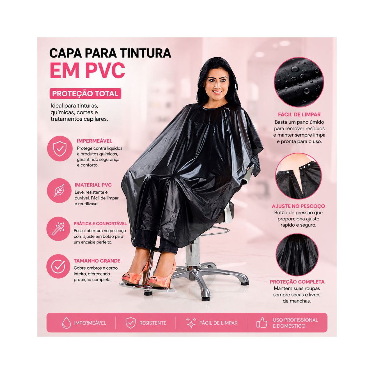 CAPA RASKALO PARA TINTURA EM PVC 5103