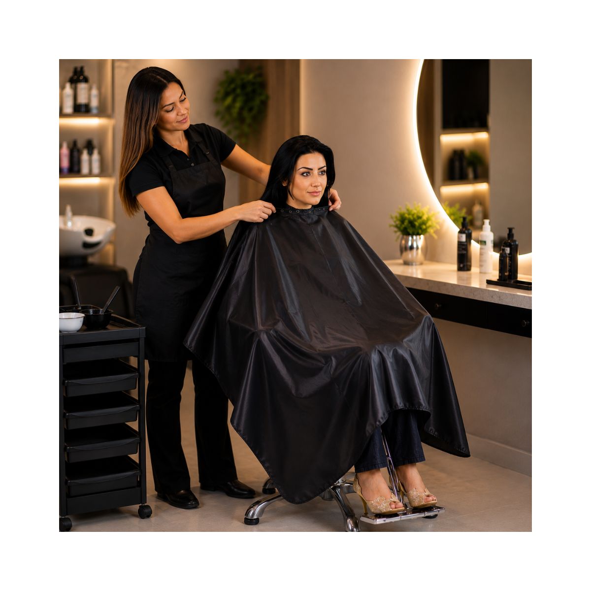 CAPA RASKALO PARA CORTE EM CETIM PRETA 5107