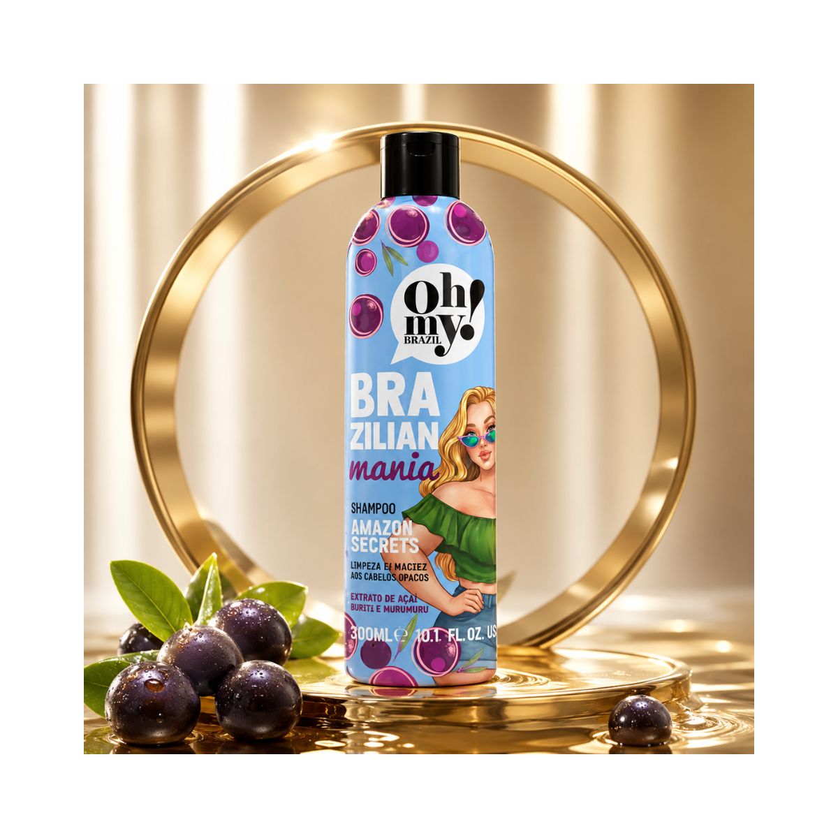 SHAMPOO AMAZON SECRETS BRAZILIAN MANIA OH MY 300ML
