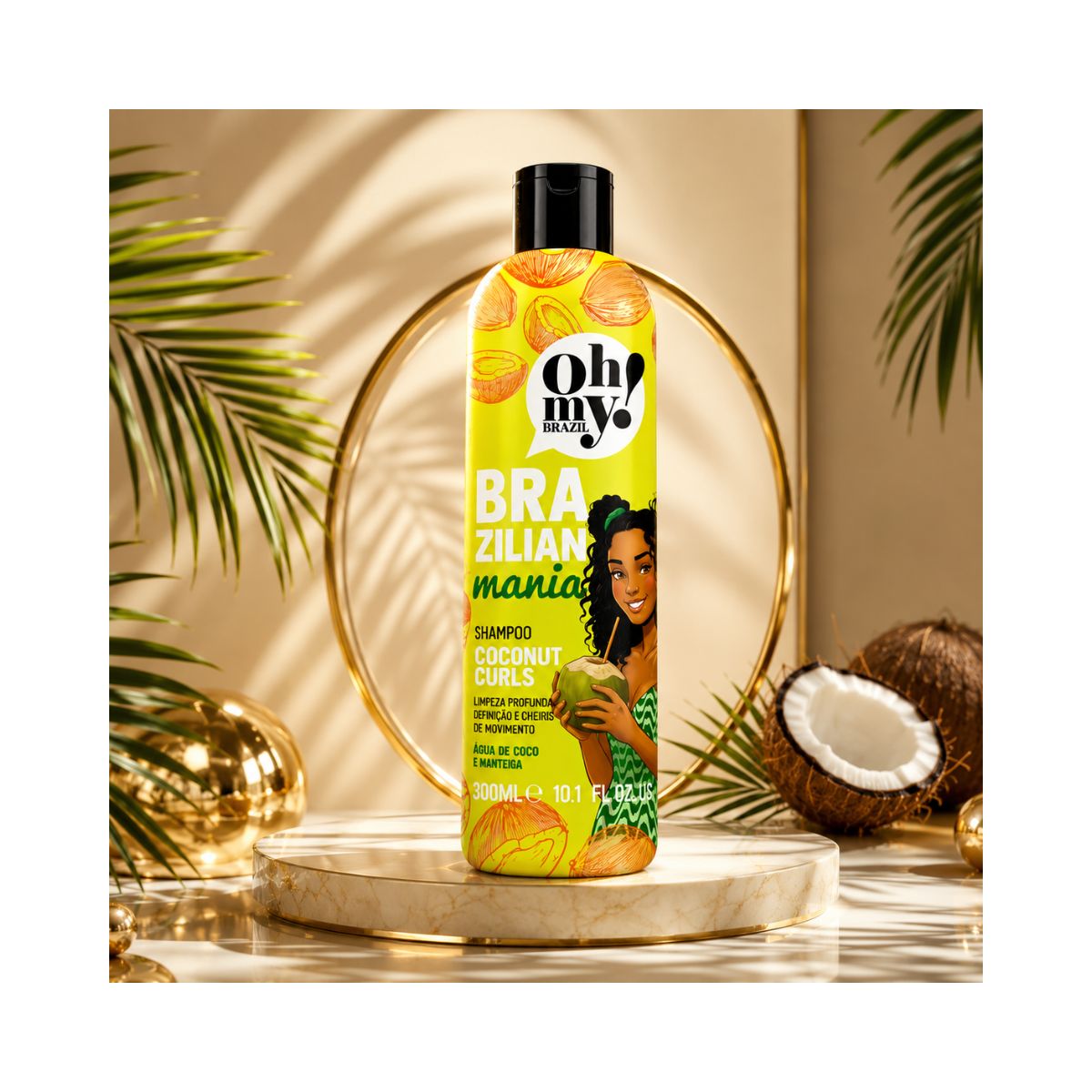 SHAMPOO COCONUT CURLS BRAZILIAN MANIA OH MY 300ML