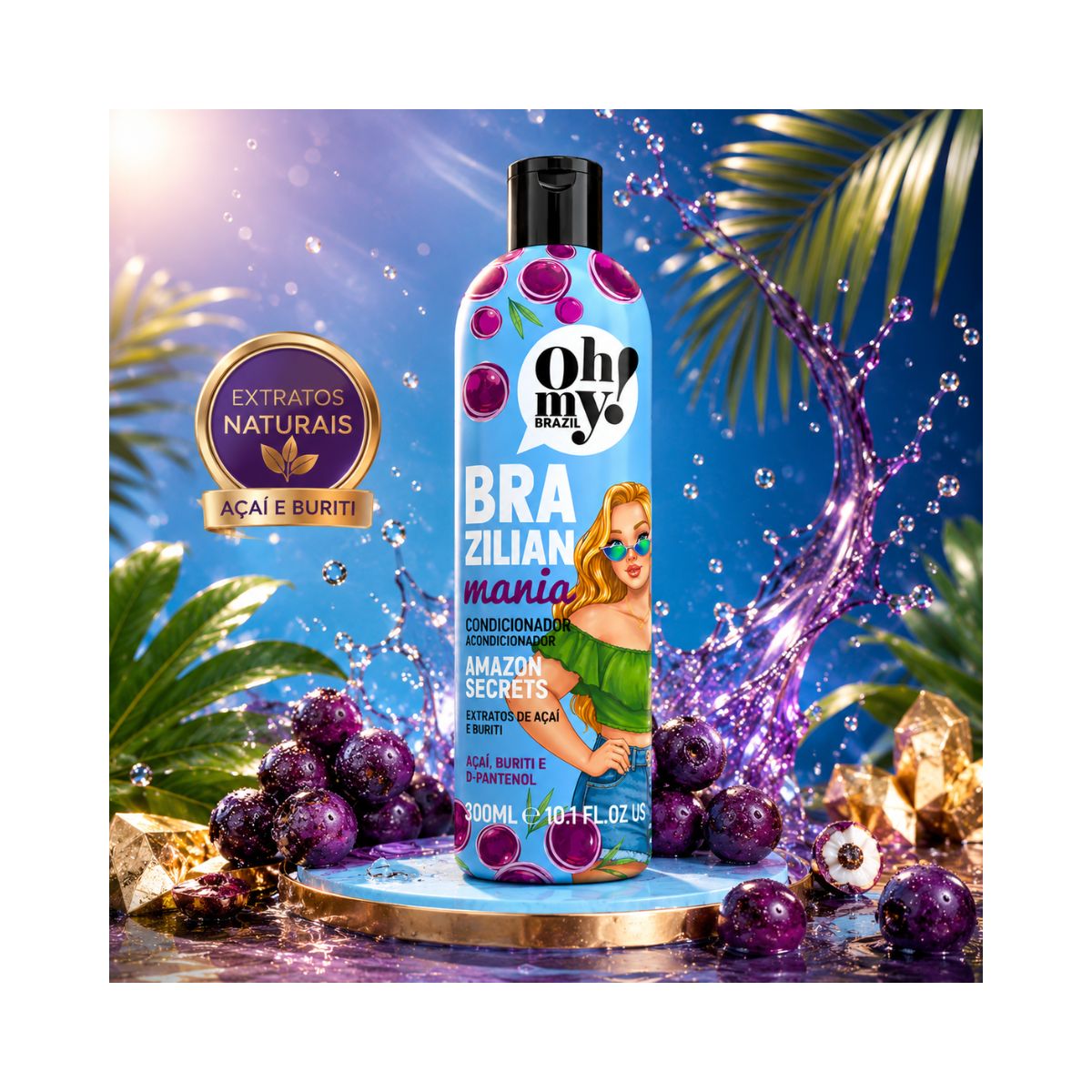 CONDICIONADOR AMAZON SECRETS BRAZILIAN MANIA OH MY 300ML