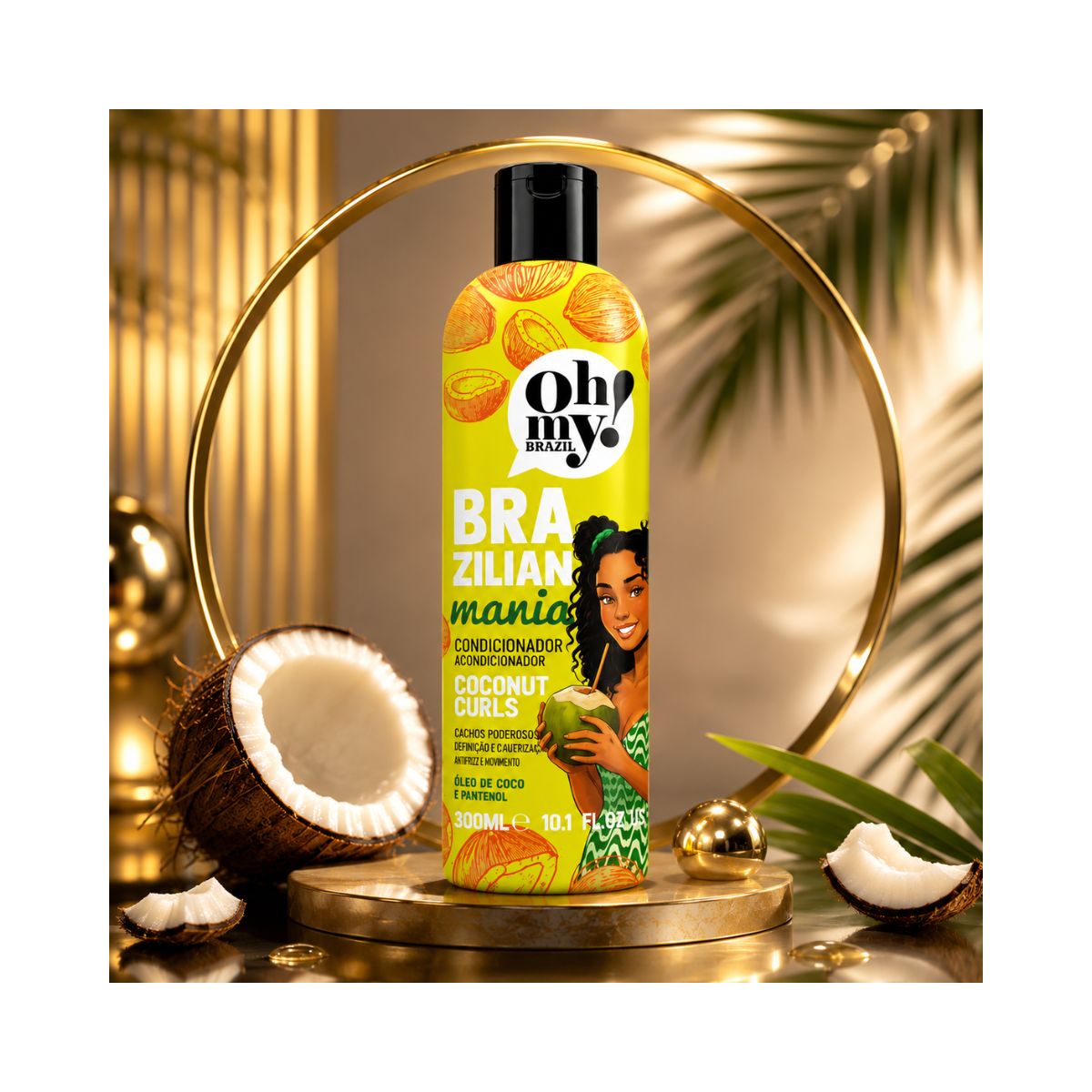 CONDICIONADOR COCONUT CURLS BRAZILIAN MANIA OH MY 300ML