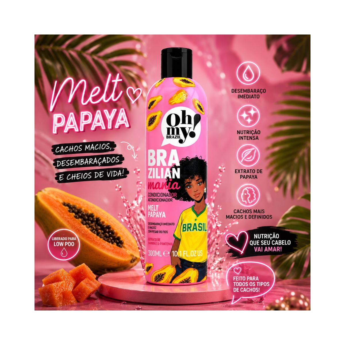 CONDICIONADOR NUTRI SAMBA BRAZILIAN MANIA OH MY 300ML