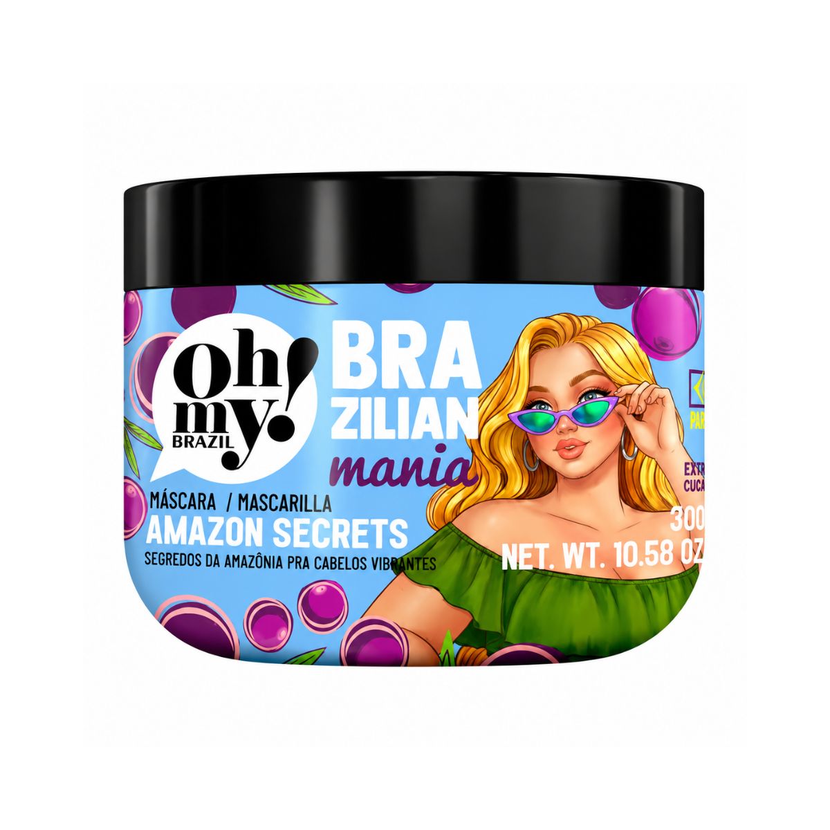 MÁSCARA AMAZON SECRETS BRAZILIAN MANIA OH MY 300G