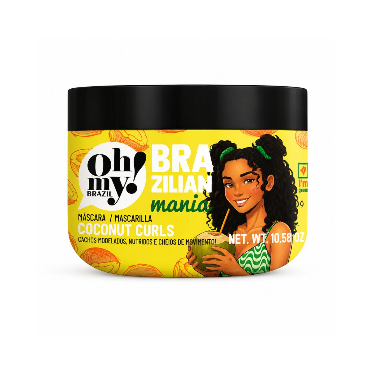 MÁSCARA COCONUT CURLS BRAZILIAN MANIA OH MY 300G