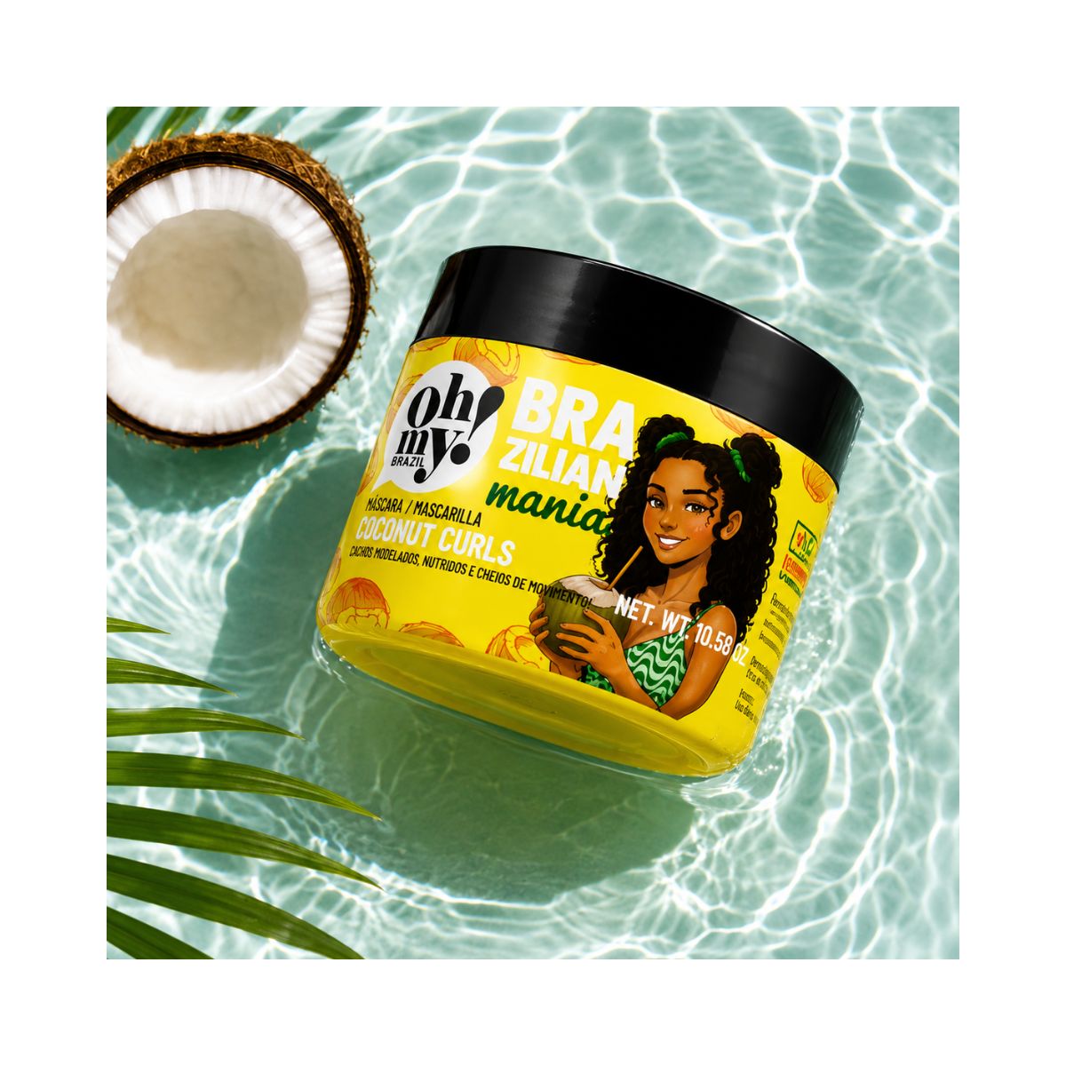 MÁSCARA COCONUT CURLS BRAZILIAN MANIA OH MY 300G