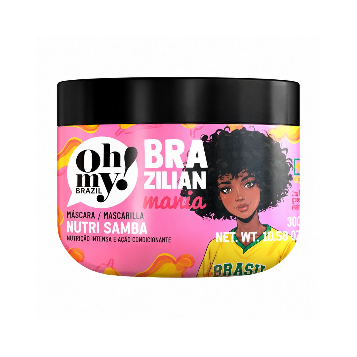 MÁSCARA NUTRI SAMBA BRAZILIAN MANIA OH MY 300G